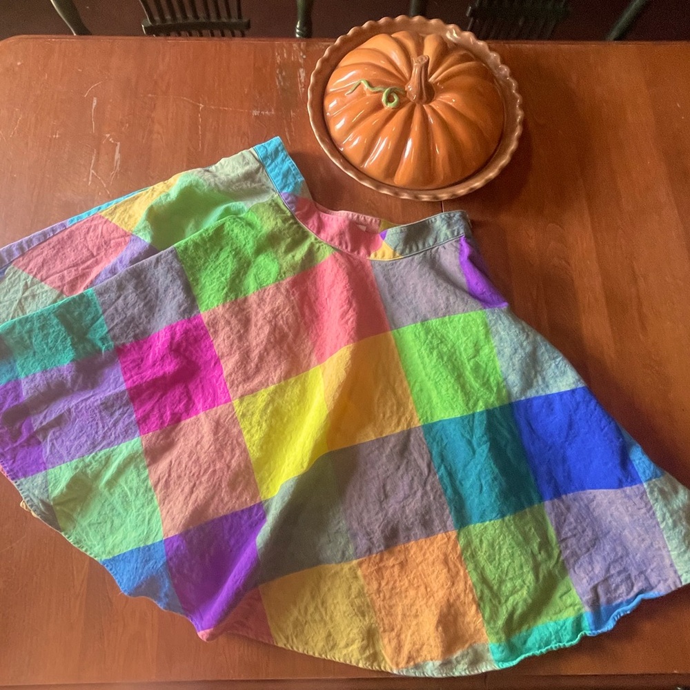 Vintage 90’s Liz Claiborne New York Women’s rainbow full circle skirt